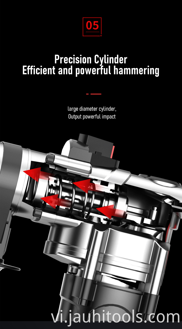 Hammer and pick impact drill for household use